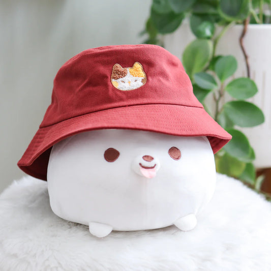 Red Calico Bucket Hat