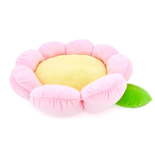 Pastel Pink Flower Pet Bed