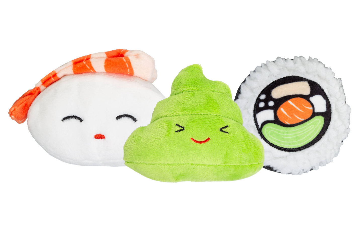 Sushi Bento Pet Toys, Set of 3
